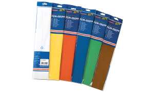 folia Krepp-Papier, (B)500 mm x (L) 2,5 m, reinorange (57905358)