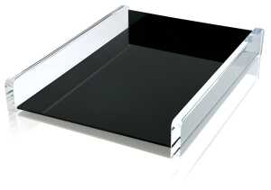 WEDO Acryl Briefablage A4 gk.sw