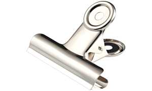Wonday Briefklemmer aus Metall, Far be: nickel, Breite: 30 mm