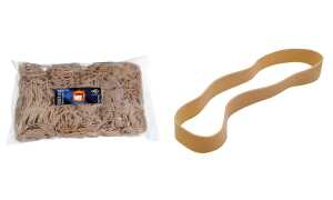 Wonday Gummibänder, natur, Breite: 10 mm, Großpackung (61451512)