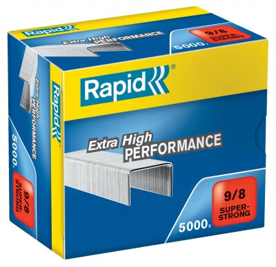 Rapid Heftklammern Super Strong 9/8 , galvanisiert (68871000)