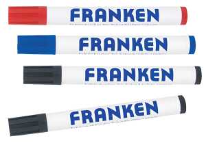 FRANKEN Whiteboard-Marker, Strichst ärke: 2-6 mm, sortiert (70010348)