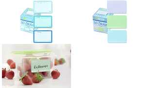 AVERY Zweckform ZDesign Sticker auf Rolle Tiefkühlsterne (72056821)