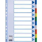 ESSELTE Register blanko A4 PP 10teilig + Deckblatt farbig
