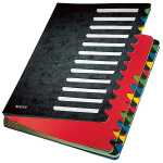 LEITZ Pultordner Deskorganizer Colo r, A4, 1-24/A-Z, schwarz